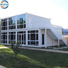 WinFair Low Cost Coffee Shop Container Prefab Prefabricated House for Paraguay Prefab Modular House Luxury Market in China