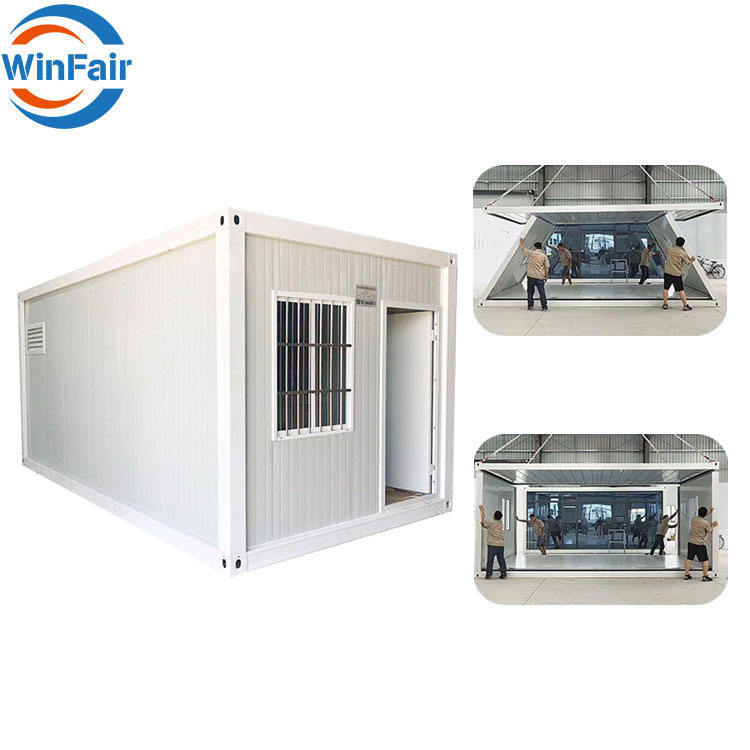 WinFair Wholesale Folding Prefab Mobile Tiny Home Container Houses Modular Foldable Prefabricated Collapsible Container Homes