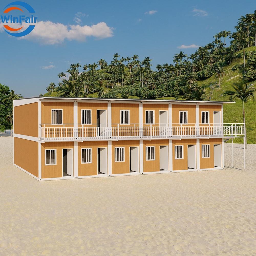 WinFair 2 Storey Small Prefab Module Mobile Homes House Prefabricated Duplex Luxury Camping Container With Sale Container