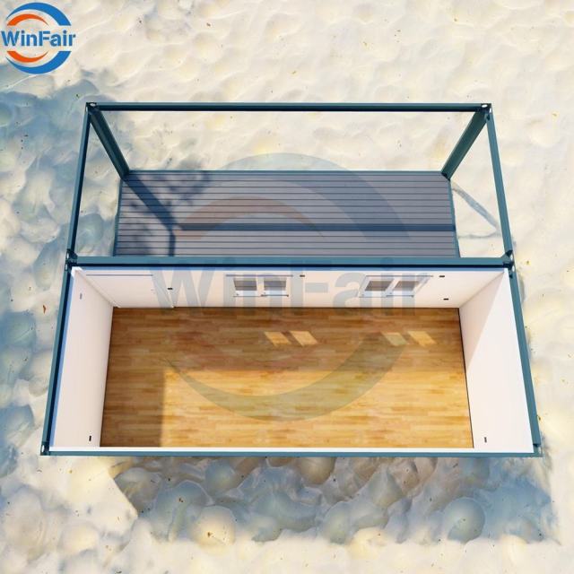 WinFair Kerala Folding Mexico Hurricane Proof Prefab Beach Modern Container House Prefabricated Homes With Platform for Sale