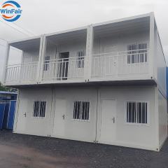 WinFair Foldable 20Ft Two Story Container Module Prefab Villa House Luxury Cheap Prefabricated Home China Granny Flat House