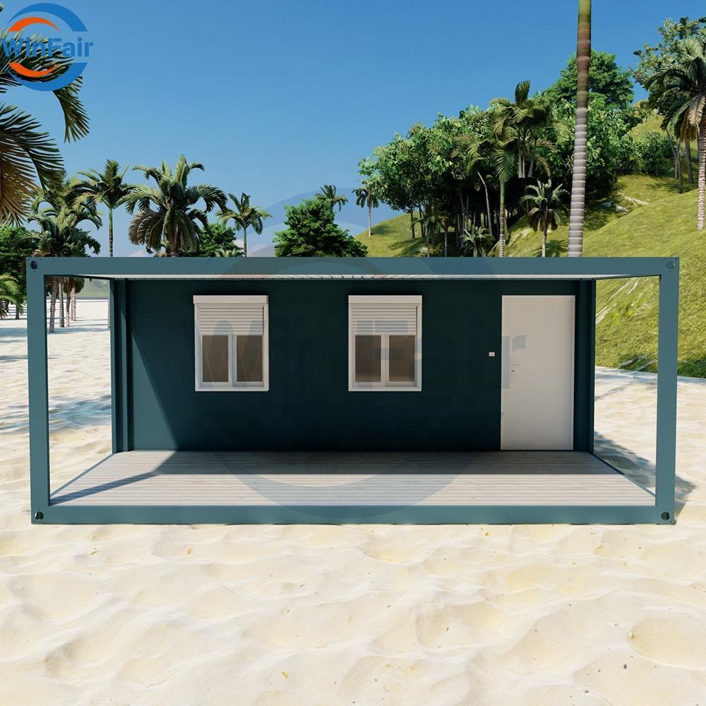 WinFair Kerala Folding Mexico Hurricane Proof Prefab Beach Modern Container House Prefabricated Homes With Platform for Sale