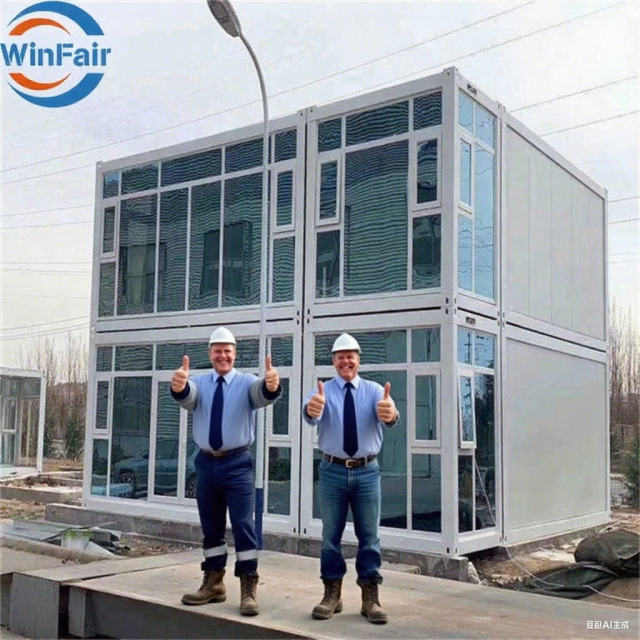 WinFair Prefabricated-2-Floors Factory Customized Detachable Container House Container Portable Modern Composable Hotel