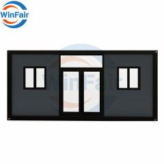 WinFair Good Price Luxury Flat Roof Prefab Sandwich Panel Outdoor Container House Under 50K Kuwait Housing Unit for Sale