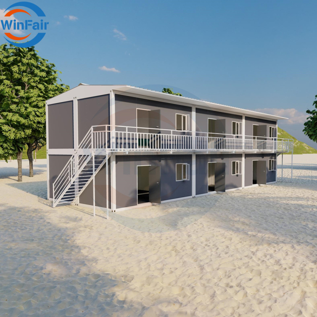 WinFair Sandwich Panel Prefabricated Prefab Module House 2 Story Villa Detachable Modular Container Home House With Toilet Bali