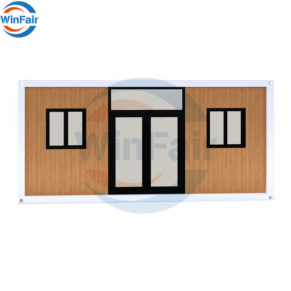 WinFair Good Price Luxury Flat Roof Prefab Sandwich Panel Outdoor Container House Under 50K Kuwait Housing Unit for Sale