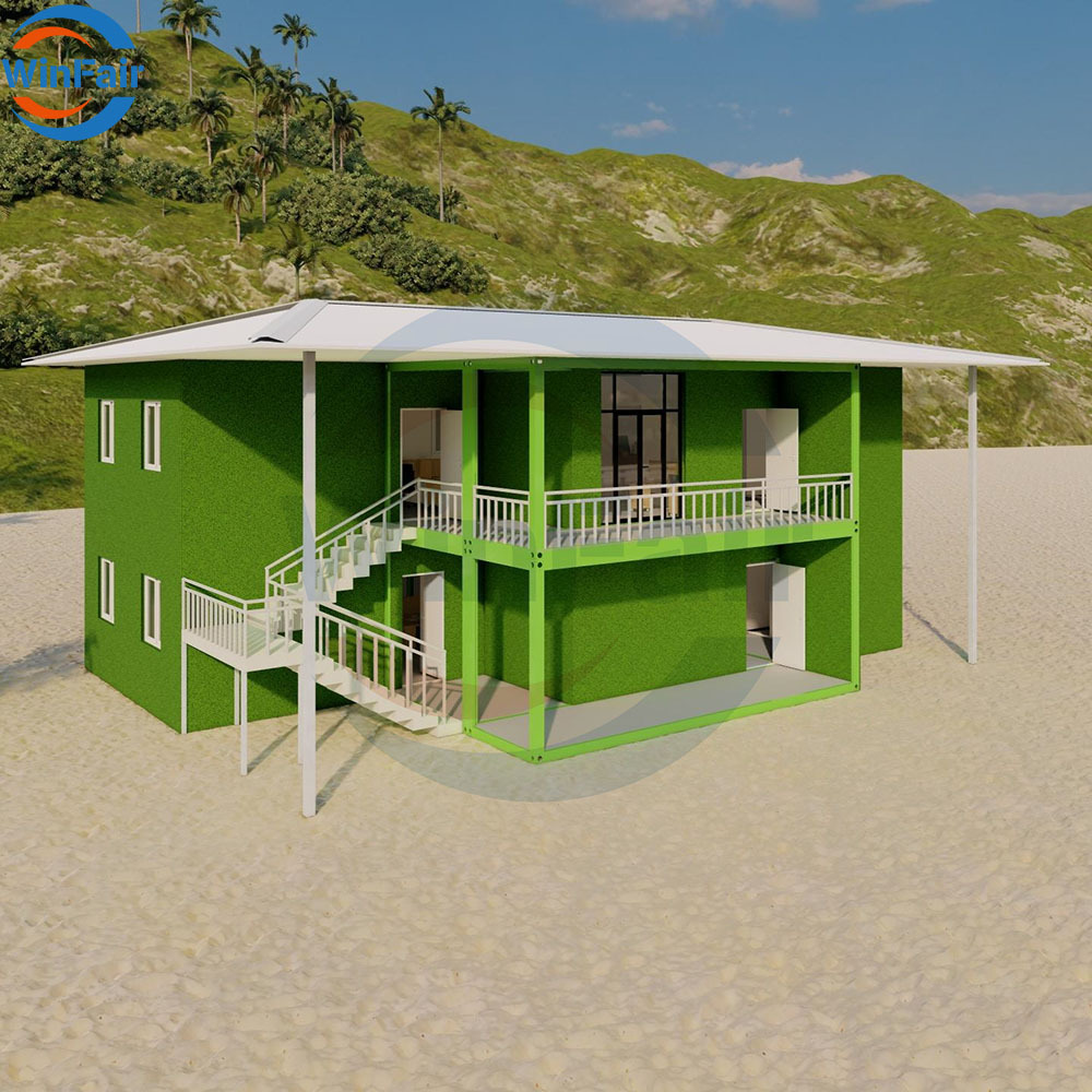 WinFair Wholesale Oem Low Price Mobile Homes House Modular Canadian Prefabricated Slope Tiny 2 Story Detachable Container Houses