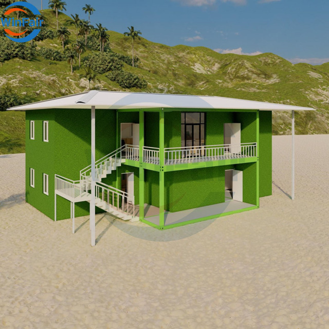 WinFair Wholesale Oem Low Price Mobile Homes House Modular Canadian Prefabricated Slope Tiny 2 Story Detachable Container Houses