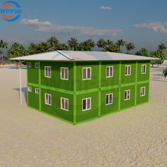 WinFair Wholesale Oem Low Price Mobile Homes House Modular Canadian Prefabricated Slope Tiny 2 Story Detachable Container Houses