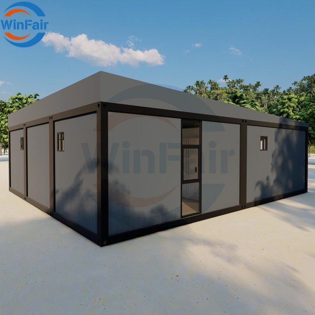 WinFair Luxury Flat Pack Granny House Apartment Casas Prefrafricadas Para Hotel Container Home Modular House 40Ft New Villas