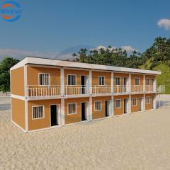 WinFair Premade House Double Storey Modern Kenya Container Homes Prefabricated Modular House Modern 2 Story Two Levels Floors