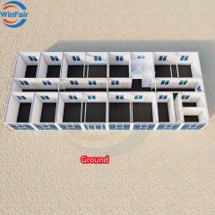 WinFair Romania Steel Self Contained 2 Story House China Pitched Roof Prefabricated Homes Luxury Container House Ready to Ship