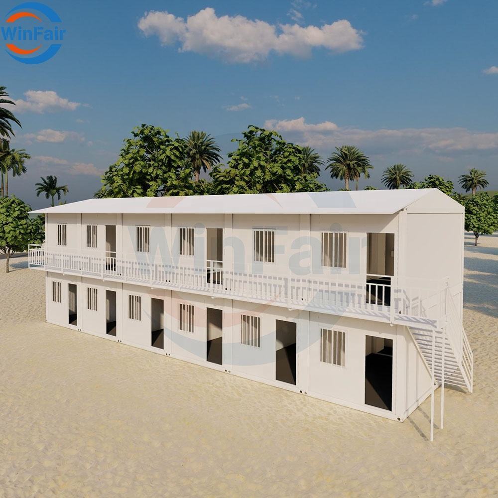 Hotels Containers 20ft 30ft 40ft Integrated Import From Detachable 2 3 4 Bedroom House Two Story House with Bathroom House