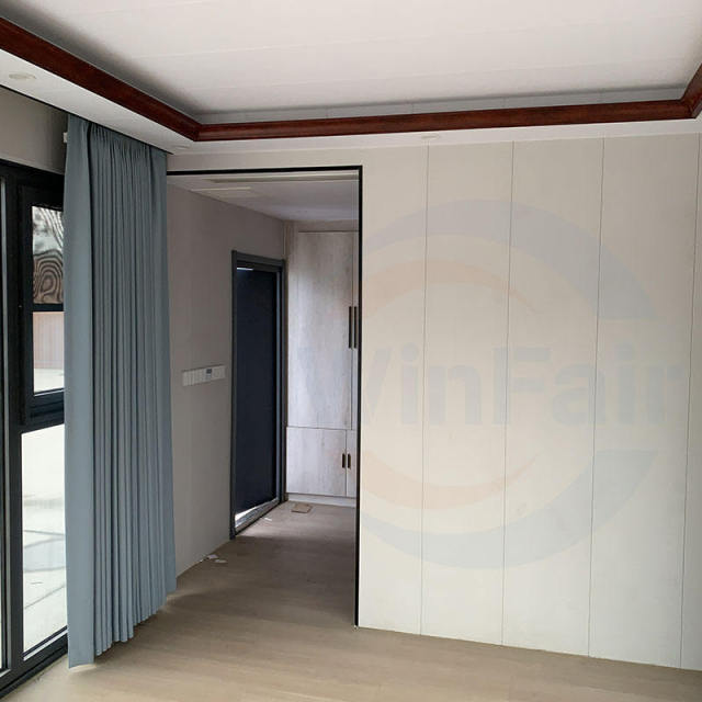 WinFair Modular Beach House Prefab Granny Flats Container Glass Wall Algeria Assembling Steel Container House With Terrace