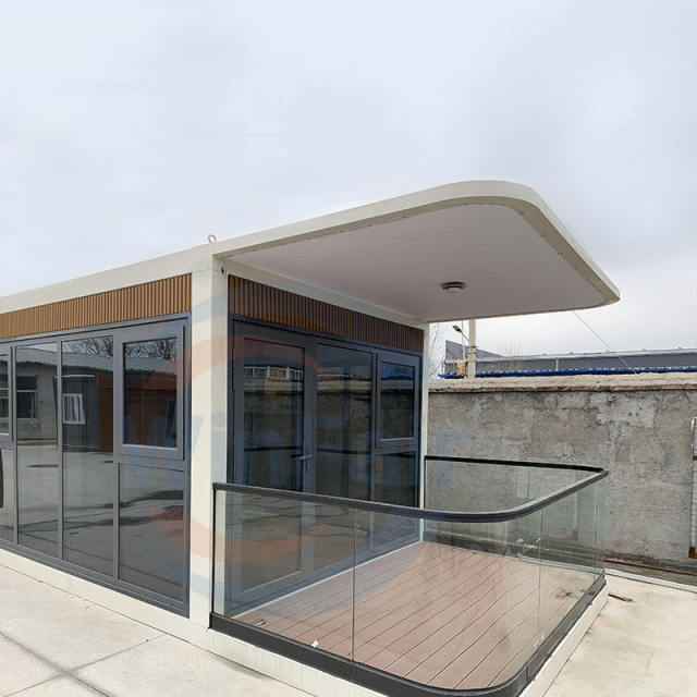 WinFair China Granny Flat in Australia Mobile Modular Glass Container Prefabricated House Design With Balcony