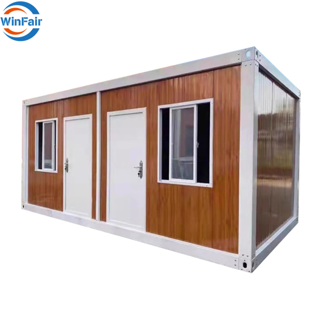 WinFair China 20Ft Modern Modular Mobile Prefab Prefabricated Module Steel Foldable 2 Bedroom Tiny Living Container House Homes