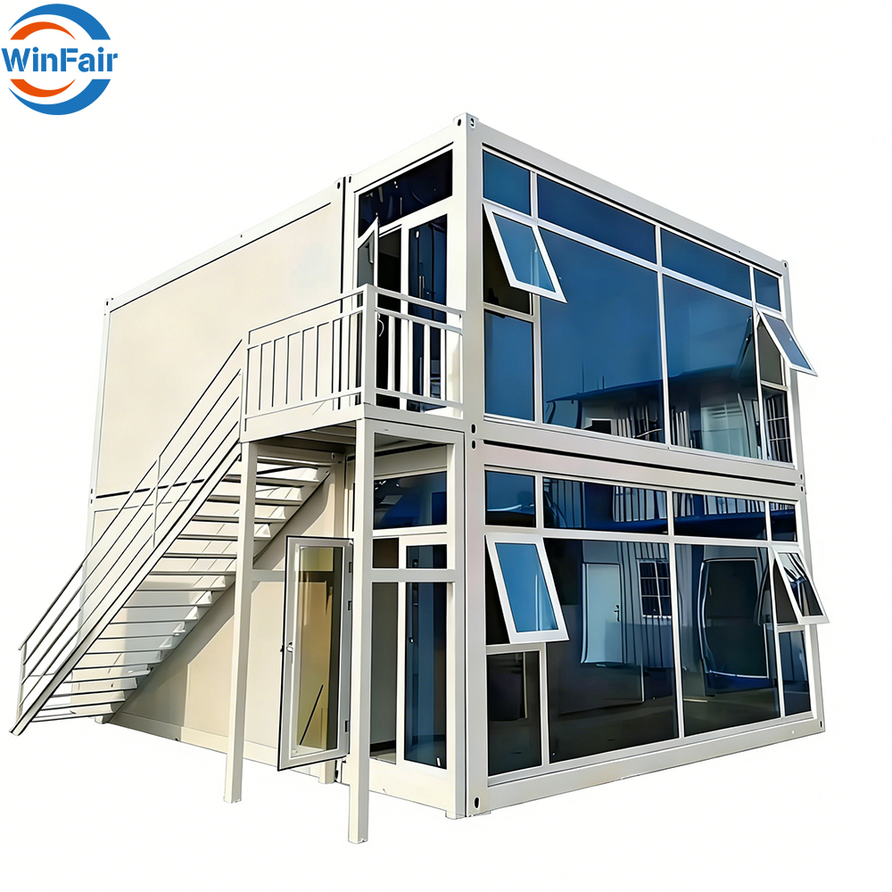 WinFair Bungalow Cost House Prefabricated Modular Homes 20 Ft Prefab Container Houses Two-Story Hurricane Prices Bulgaria