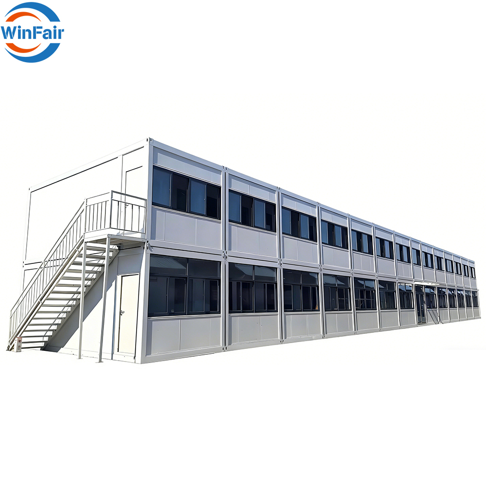 WinFair Slovenia Portable Foldable Two Story Container House for Office China Prefab Modular Folding Living Tiny Mobile Home