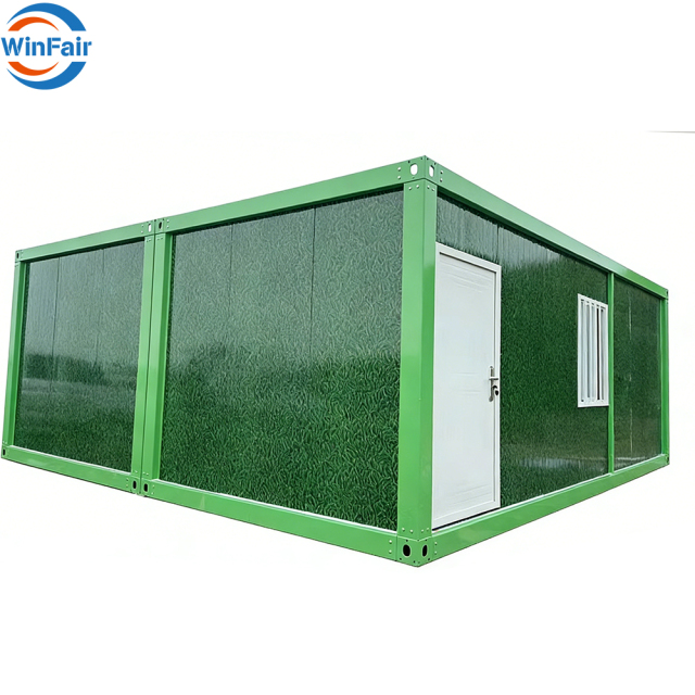 WinFair Luxury Mobile Homes Single Room Cheap Prefab Prefabricated Flat Roof Portable Modern Tiny House 40 Feet Uit China