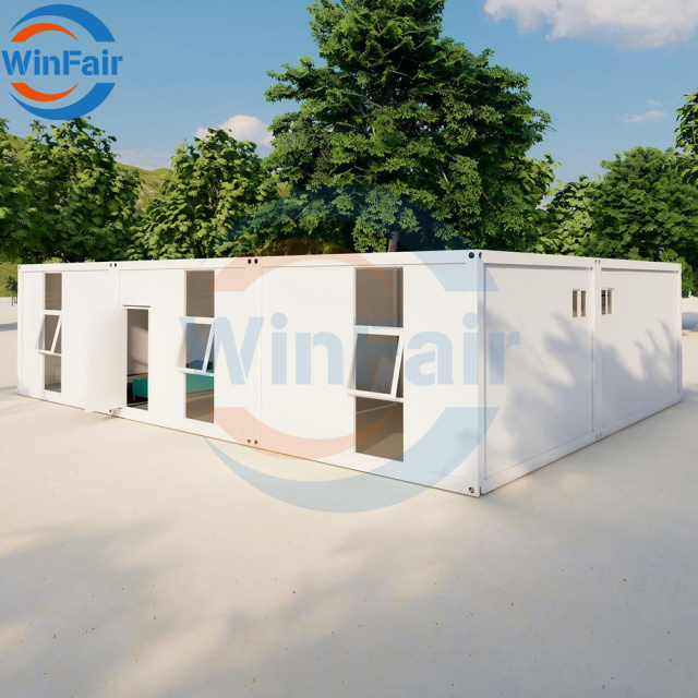 WinFair Maldives 20 Foot Portable Prefab Double Storey Prefabricated House Modular Container Office Wholesale Houses From China