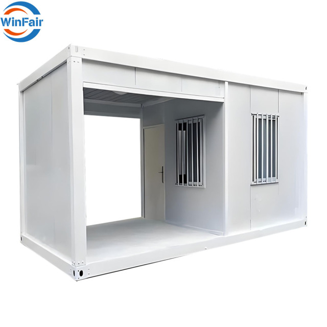 WinFair High Quality Portable Security Cabin Sentry Box Mobile for Guard Prefabricated Modern 20Ft Prefab Container House China