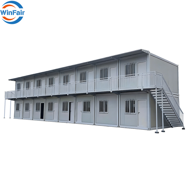 WinFair Bosnia Hercegovina Prefabricated Two Story Container Homes 40Ft Luxury House Prestrucutre With Kitchen and Bathroom