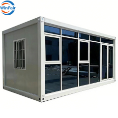WinFair Wholesale Competitive Price Paraguay One Bedroom Prefab Modular Glass Tiny Houses With Bathroom Mobile Home Low Cost