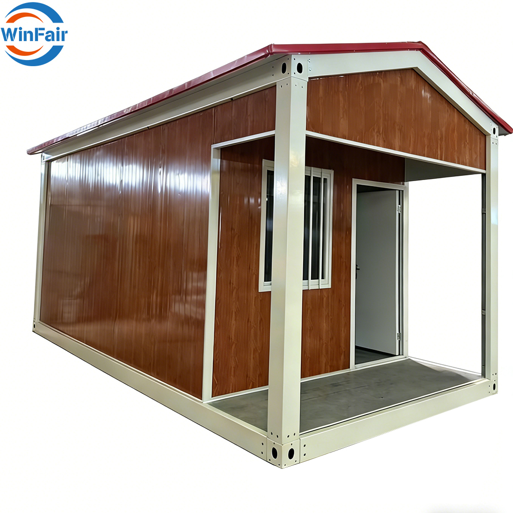 WinFair Oem Low Price 20Ft Portable Prefabricated House Triangle Roof Modular Tiny Prefab Mobile Homes Container House Modular