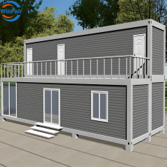 WinFair Two Storey Prefabricated Modular Tiny Custom 20 Feet Container Prefab Beach House Apartment With Terrace Australia