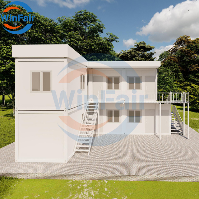 WinFair 2 Floor Sandwich Panel Prefabricated Mobile Tiny House Portugal Portable Modern Modular Containers House Homes for Sale