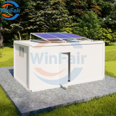 WinFair China Solar Panel Prefab Prefabricated Modular 1 Bedroom Container House Prefabricated Homes With Toilet and Shower