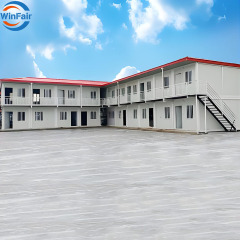 WinFair Bosnia Hercegovina Detachable Prefab Sandwich Panel Container House 2 Story 2 Bedroom With Kitchen and Living for Home