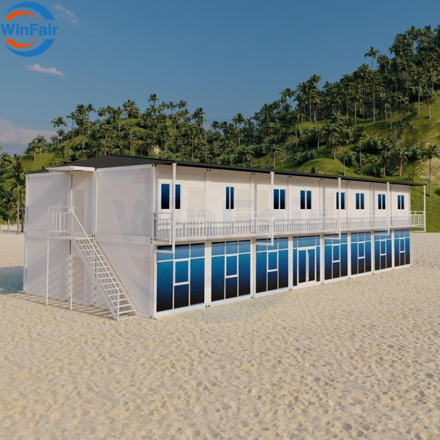 WinFair China Solar Panel Prefab Prefabricated Modular 1 Bedroom Container House Prefabricated Homes With Toilet and Shower