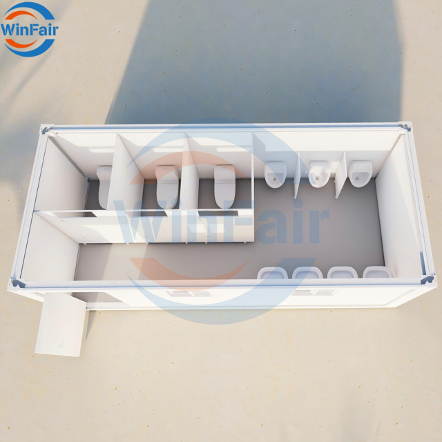 WinFair China Luxury Prefab Modular Modern 20Ft Folding Container Prefabricated Houses Showers Casas Prefabricadas for Sale