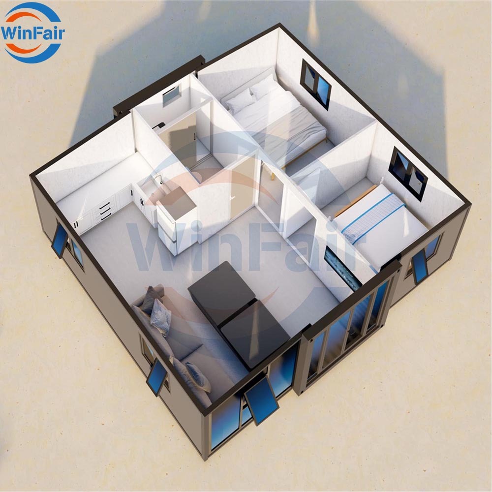 WinFair China Prefab House Modular Homes 20Ft Container Luxury Prefabricated Homes Houses Module Modern Casas Prefabricadas
