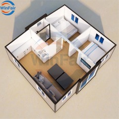 WinFair Honduras Good Price Folding Prefab Prefabricated Steel Villa Modern Expandable Container House With Bathroom Luxury