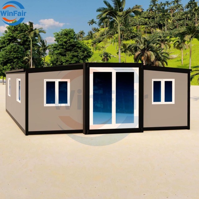 WinFair Puerto Rico Portable Home Prefab Prefabricated Modular Living Container Houses Foldable Modern Luxury Villa House