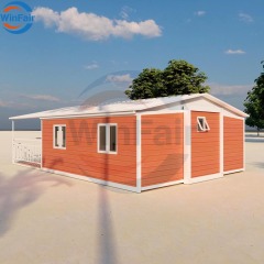 WinFair Luxury Morocco 20 Ft Modular Triangle House Foldable Prefab Container House Home Ready to Live 2 Bedroom Low Cost Villa