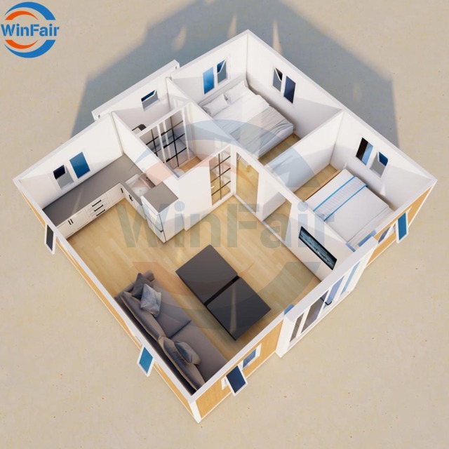 WinFair Portable Prefabricated Expandable Steel Container Home Casas Prefrafricadas Modular Folding Tiny House Price Australia