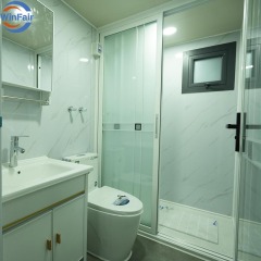 WinFair Colombia Prefabricated Pre Fab Tiny House Expandable Modular Mobile 20 Foot Container House Home 2 Bedrooms for Living