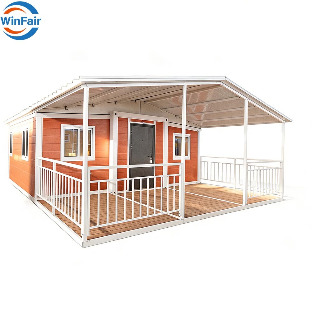WinFair Japanese Mobile Expandable Modern Prefab Portable Homes 2 Bedroom Container Villa House 20Ft Luxury Prefabricated Home