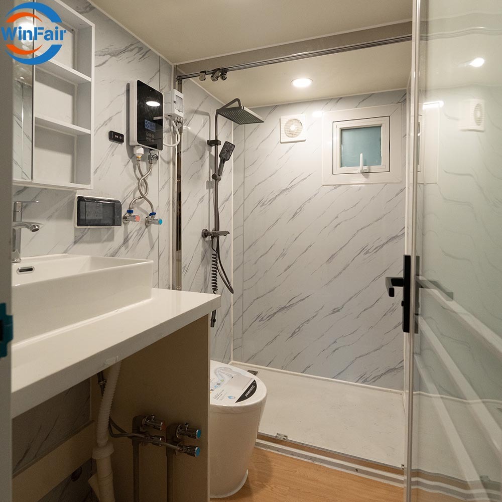 WinFair Portable Prefab Prefabricated Portable House Foldable Expandable Container Home House Price Villa Dominican Republic