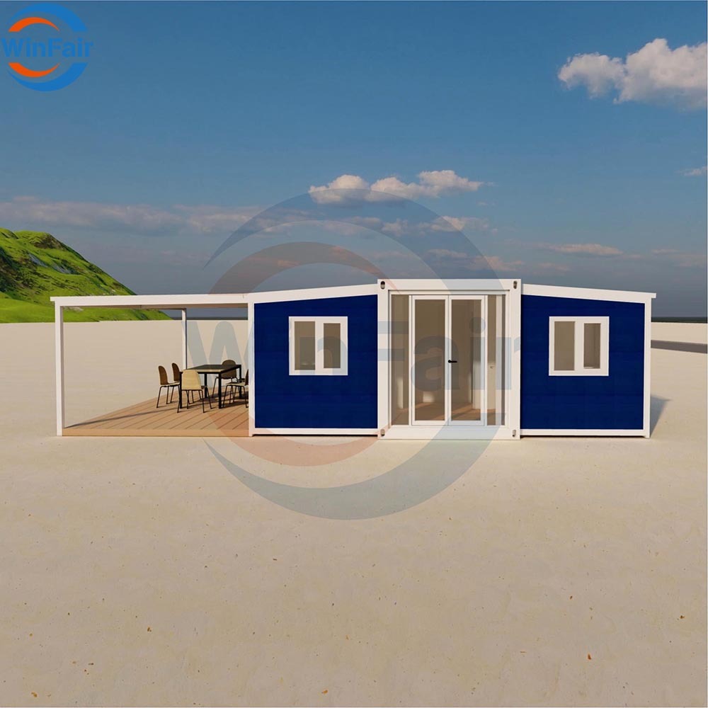 WinFair Quality Luxury Prefabricated Waterproof Expandable Container House With Kitchen Modular Tiny Prefab Home With Terrace