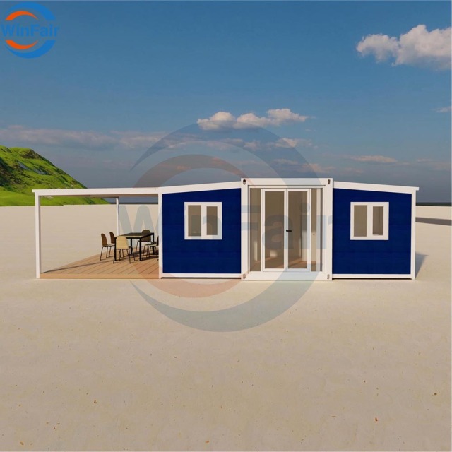 WinFair China-Folding-Container-House Quality Prefabricated 2 Bedroom Expandable Prefab Mobile House With Bathroom In China