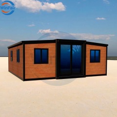 WinFair Australia Luxury 20Ft Prefab Tiny Modular Portable Double Wing Expandable Container House Prefabricated Homes for Sale
