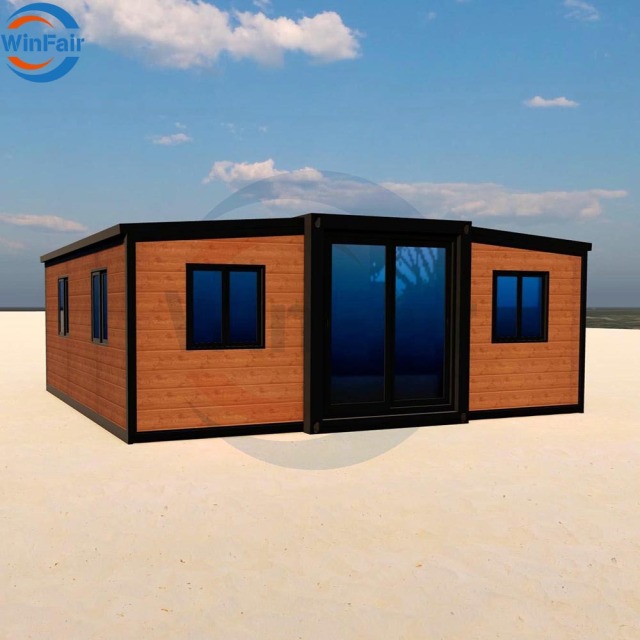 WinFair Australia Luxury 20Ft Prefab Tiny Modular Portable Double Wing Expandable Container House Prefabricated Homes for Sale