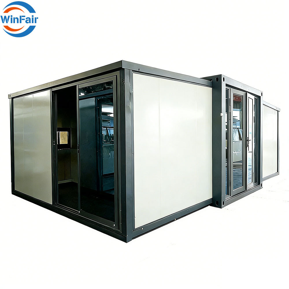 WinFair Low Price Prefab 20Ft Foldable Container Homes Luxury Prefabricated Steel Mobile House 2 Bedroom Thailand for Sale