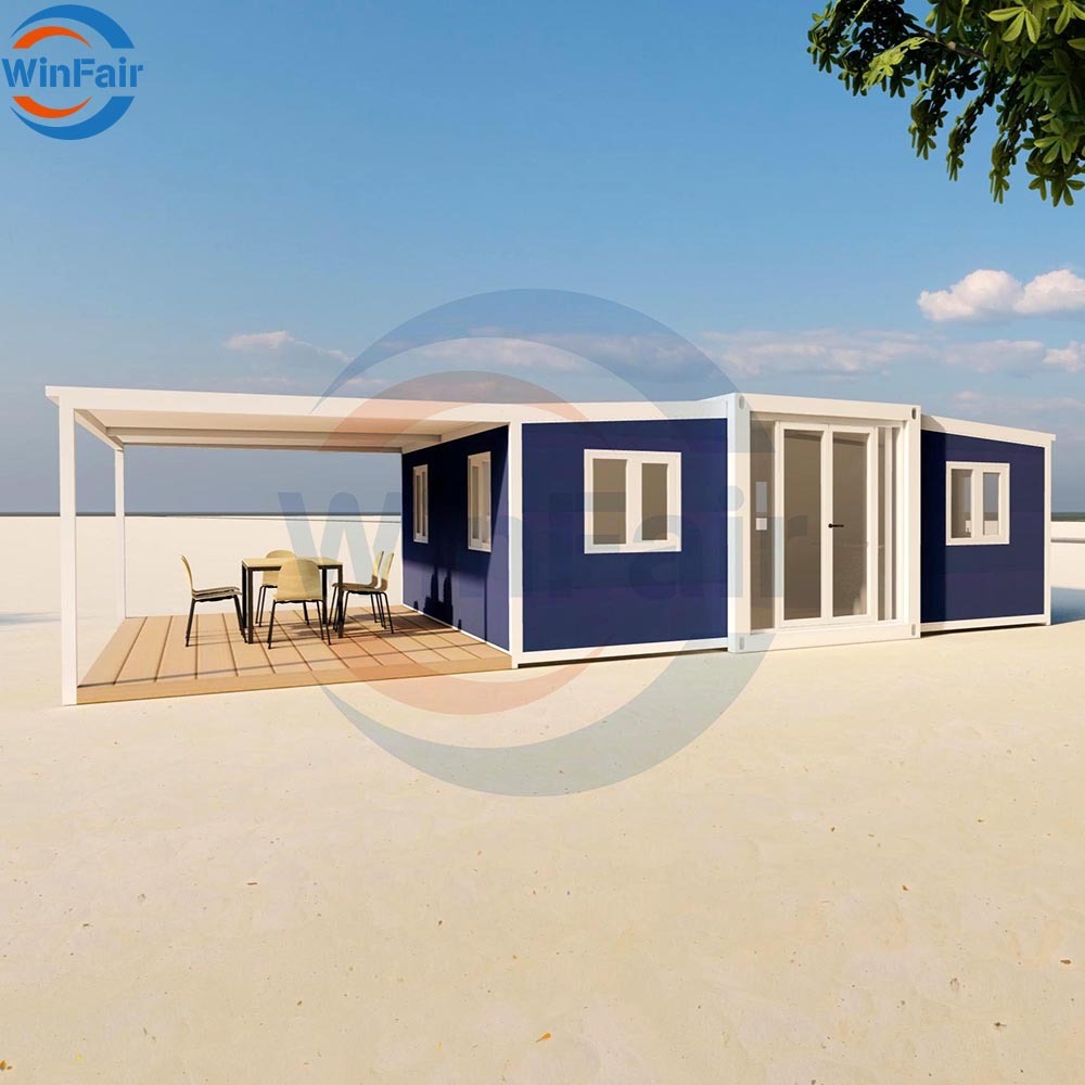 WinFair Quality Luxury Prefabricated Waterproof Expandable Container House With Kitchen Modular Tiny Prefab Home With Terrace