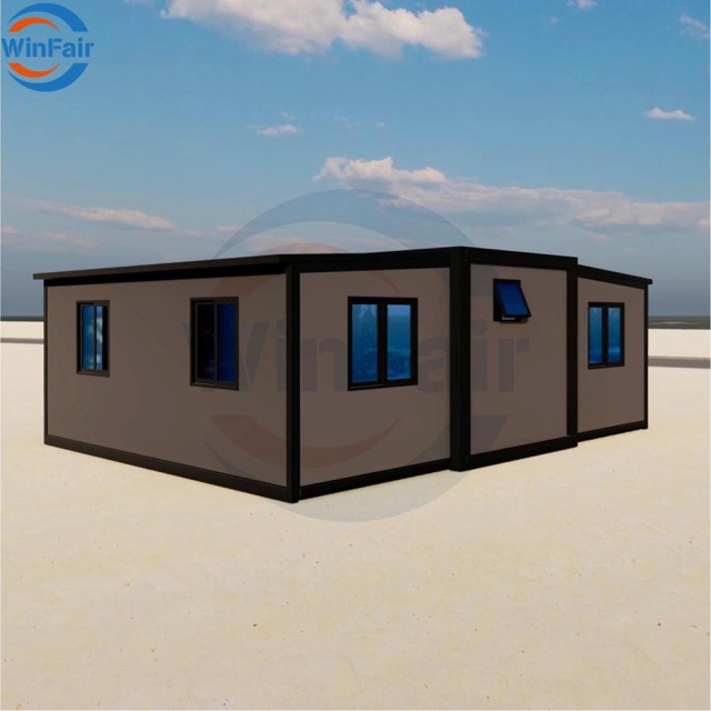 WinFair Bastone Mobile Expandable Steel Modular Homes Prefab 2 Bedroom Container House Price Prefabricated Villa With Bathroom