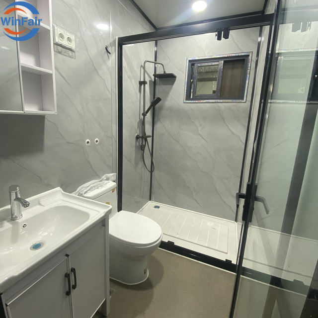 WinFair Wholesale Low Price 2Bedroom Modern Prefabricated Prefab Tiny Steel Folding Mobile Container House With Bathroom